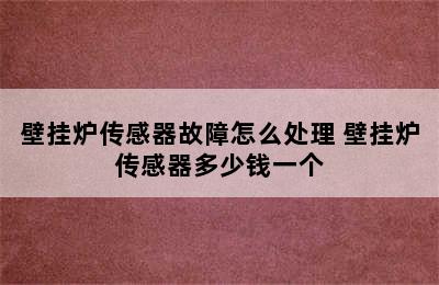 壁挂炉传感器故障怎么处理 壁挂炉传感器多少钱一个